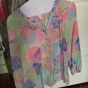 Lily Pulitzer silk top